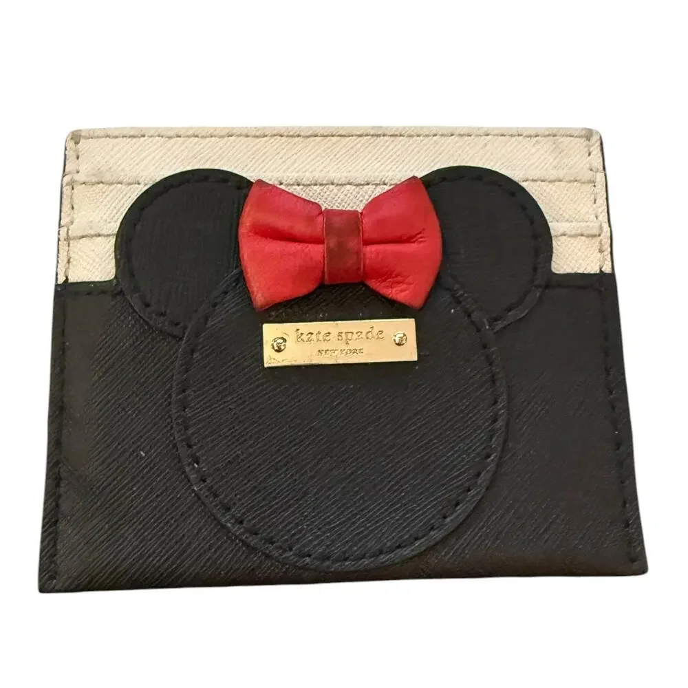 Kate Spade X Disney Minnie Mouse Credit Card Slim Wallet